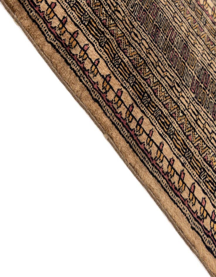 Detail image of  7' x 10' 10  Hand Knotted Bokhara Oriental Wool Rug