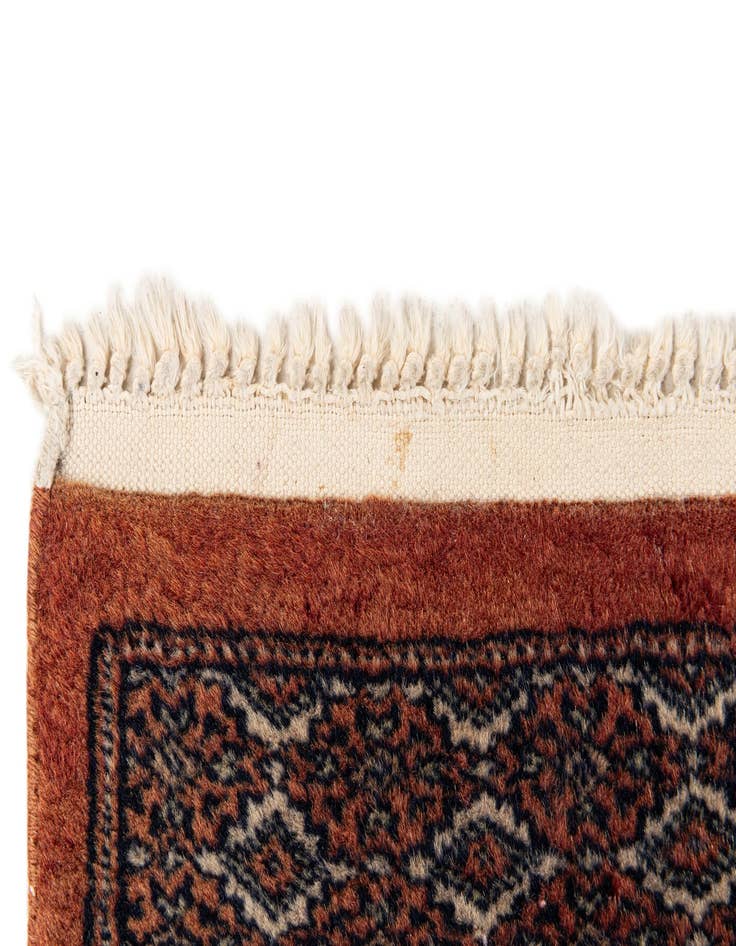 Detail image of  3' x 4' 10  Hand Knotted Bokhara Oriental Wool Rug