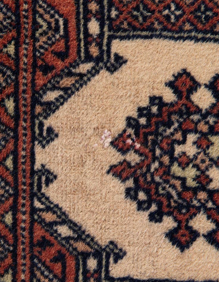 Detail image of  3' x 4' 10  Hand Knotted Bokhara Oriental Wool Rug