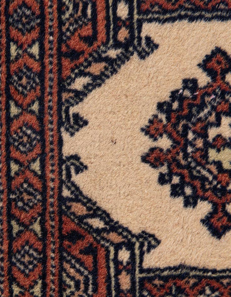Detail image of  3' x 4' 10  Hand Knotted Bokhara Oriental Wool Rug