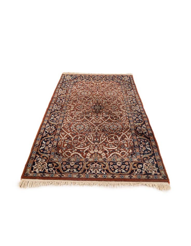 Detail image of  3' 2 x 5' 4  Hand Knotted Bokhara Oriental Wool Rug