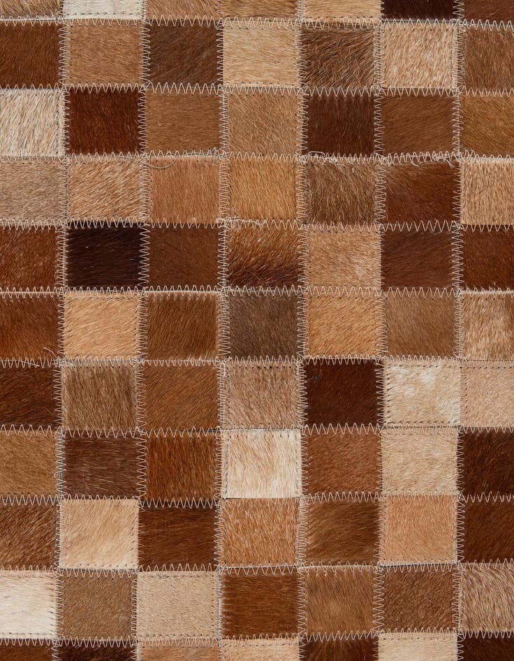 Detail image of  7' 11 x 9' 9 Cowhide - Patchwork Rug