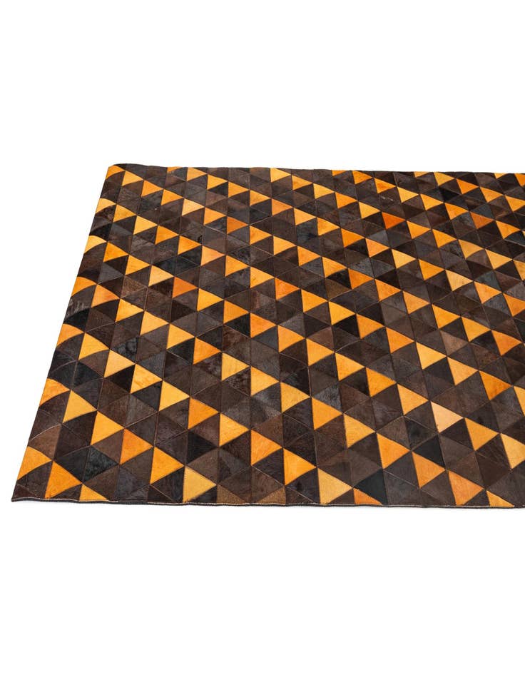 Detail image of  5' 1 x 8' 1 Cowhide - Patchwork Rug