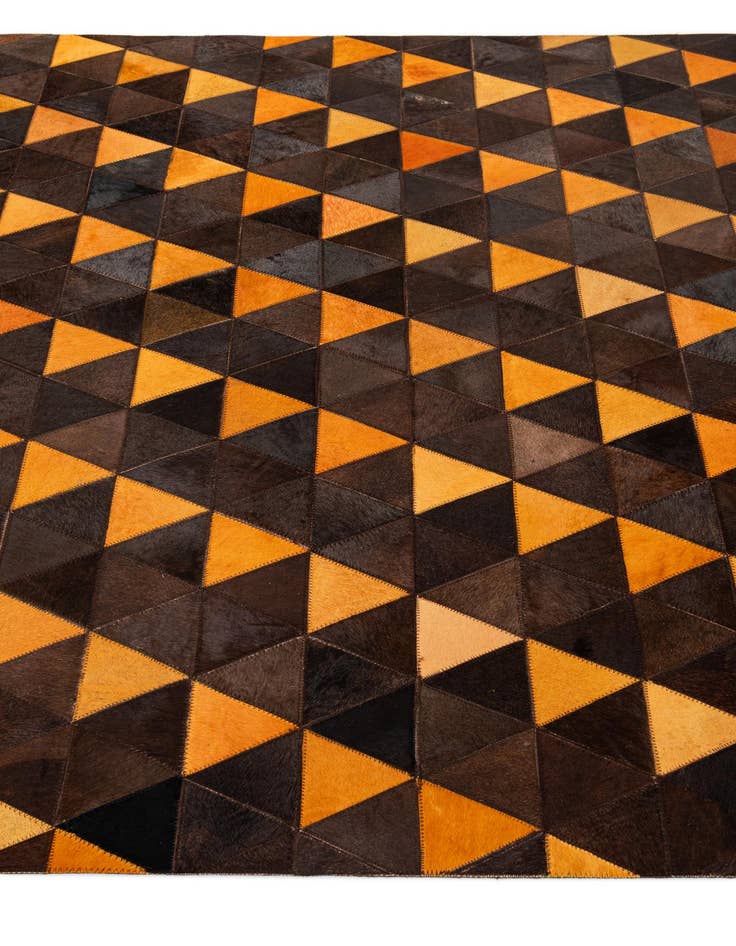 Detail image of  5' 1 x 8' 1 Cowhide - Patchwork Rug