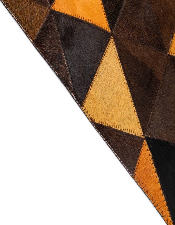 Detail image of  5' 1 x 8' 1 Cowhide - Patchwork Rug