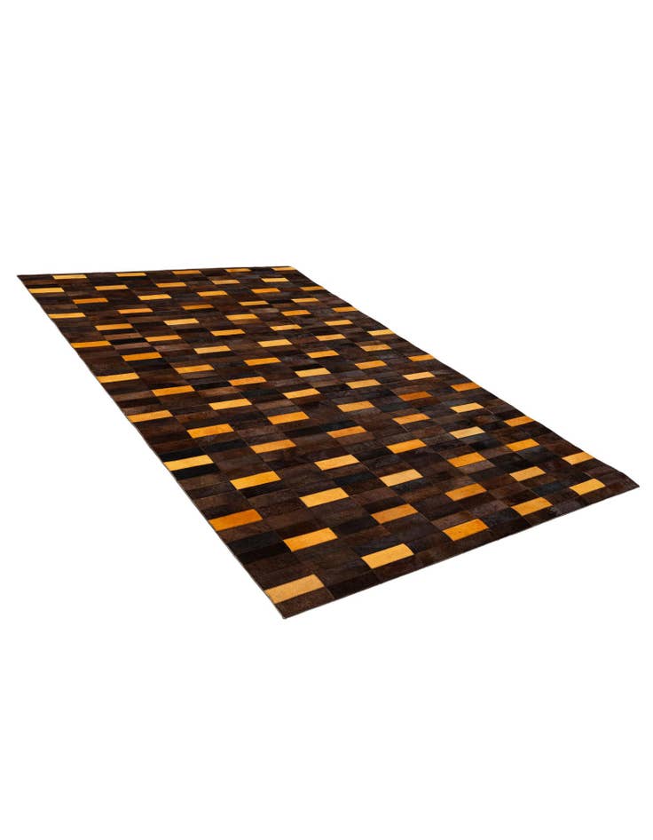 Detail image of  5' x 7' 11 Cowhide - Patchwork Rug