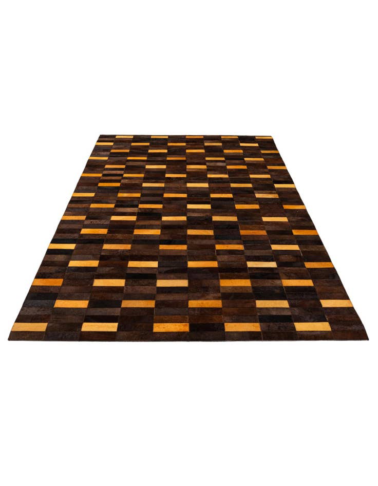 Detail image of  5' x 7' 11 Cowhide - Patchwork Rug