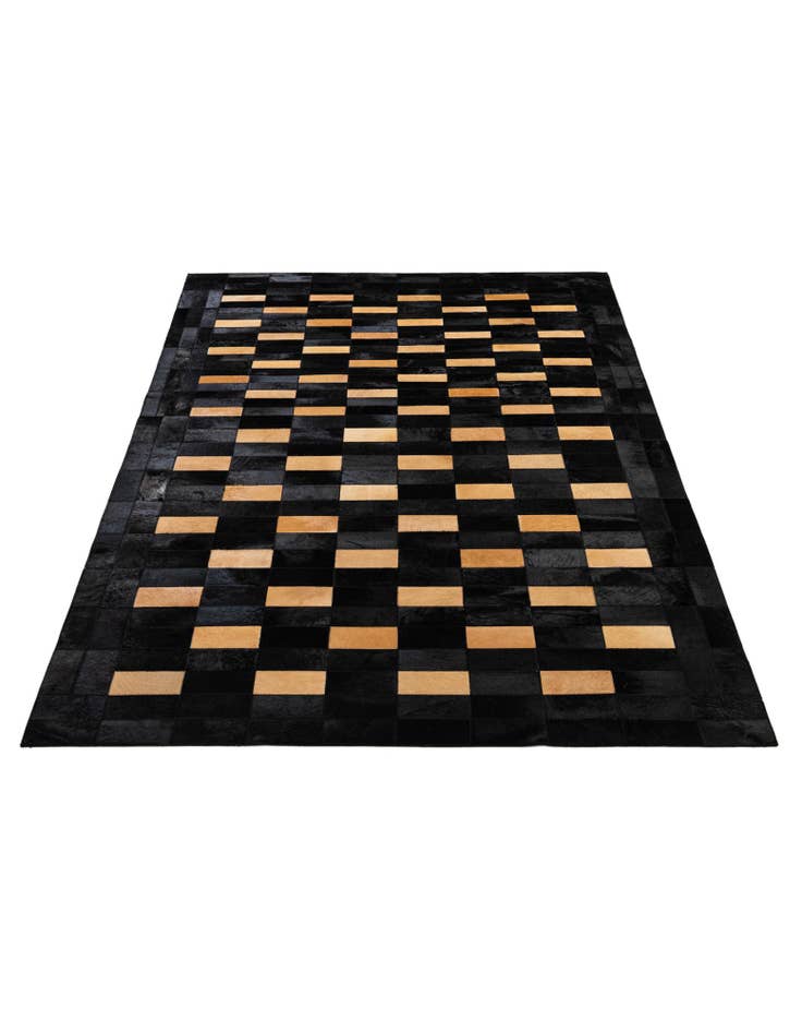 Detail image of  5' x 7' 11 Cowhide - Patchwork Rug