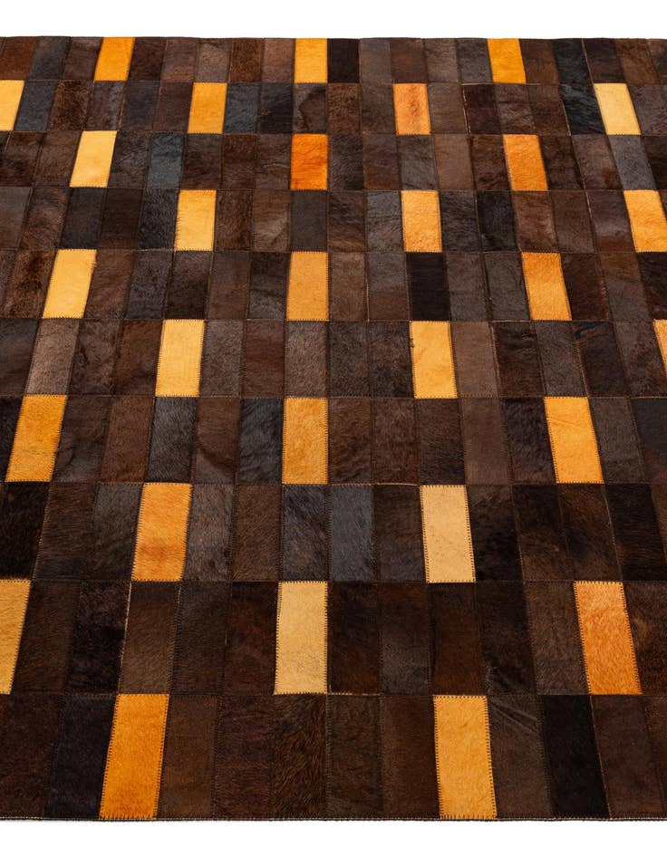 Detail image of  5' x 7' 10 Cowhide - Patchwork Rug