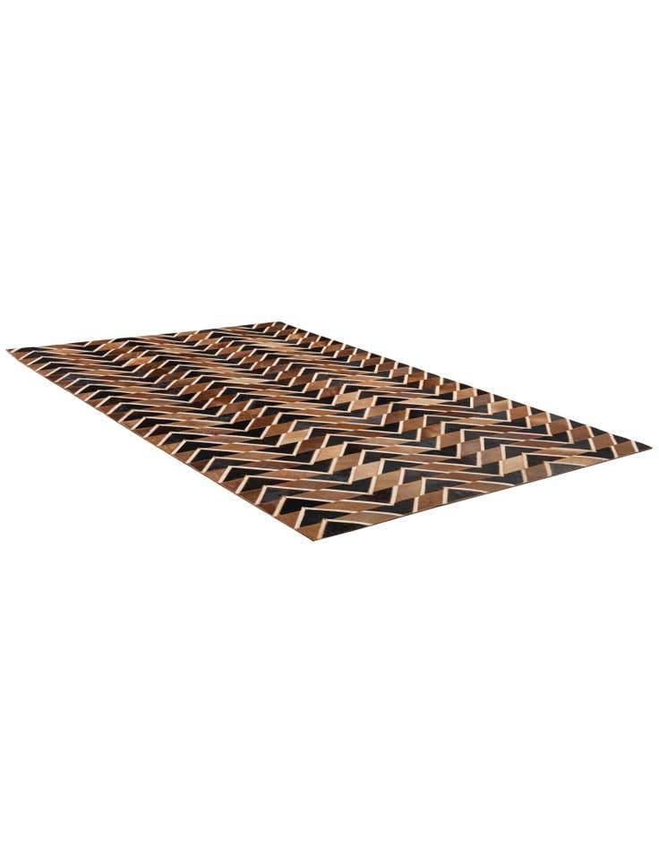 Detail image of  5' 1 x 8' Cowhide - Patchwork Rug