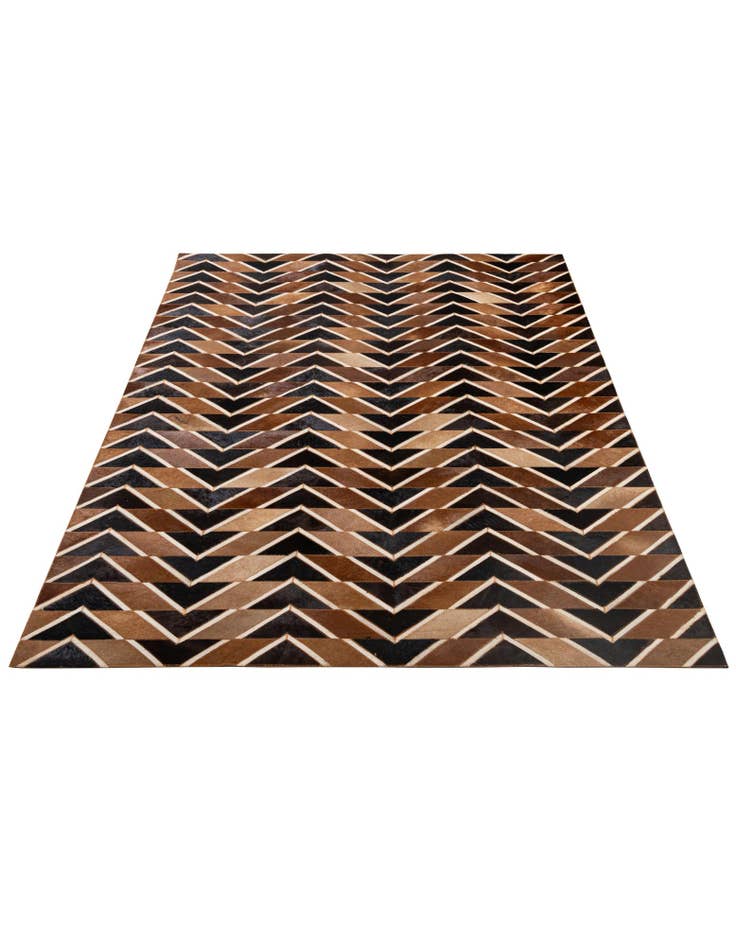 Detail image of  5' 1 x 8' Cowhide - Patchwork Rug