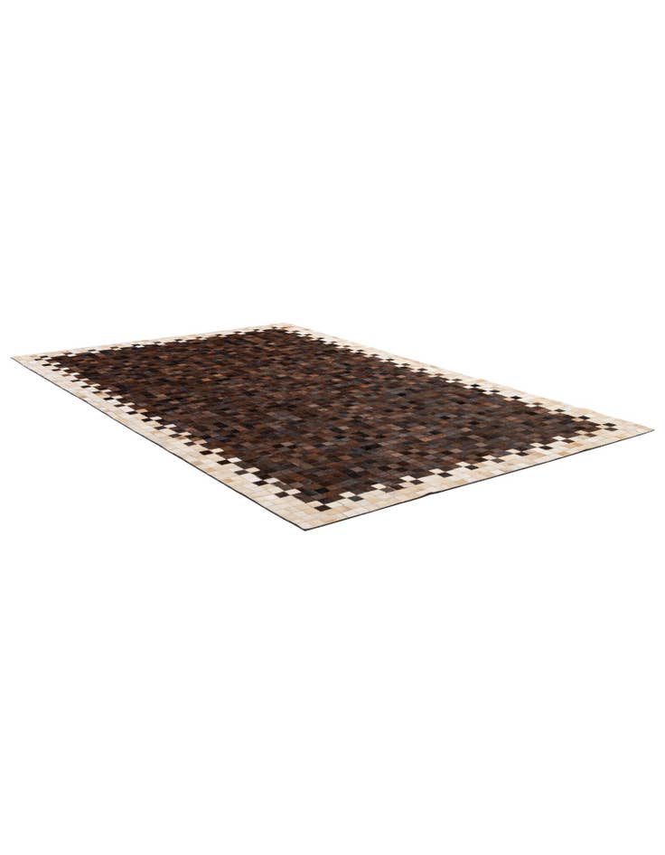 Detail image of  5' 1 x 8' 1 Cowhide - Patchwork Rug