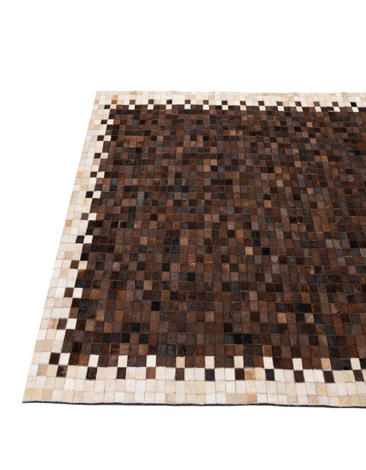 Detail image of  5' 1 x 8' 1 Cowhide - Patchwork Rug