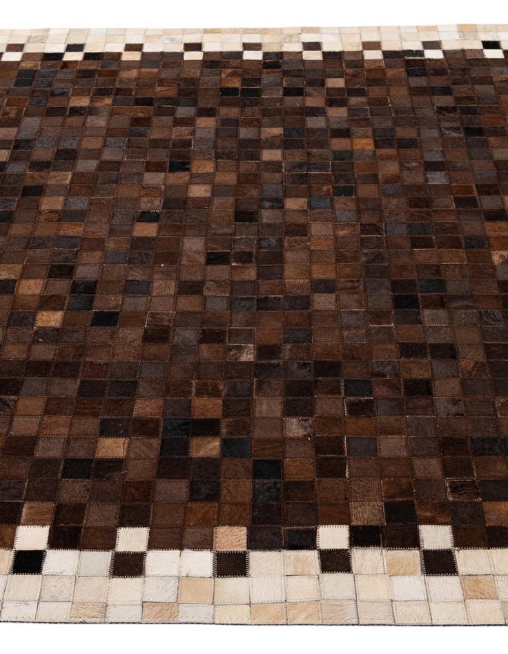 Detail image of  5' 1 x 8' 1 Cowhide - Patchwork Rug