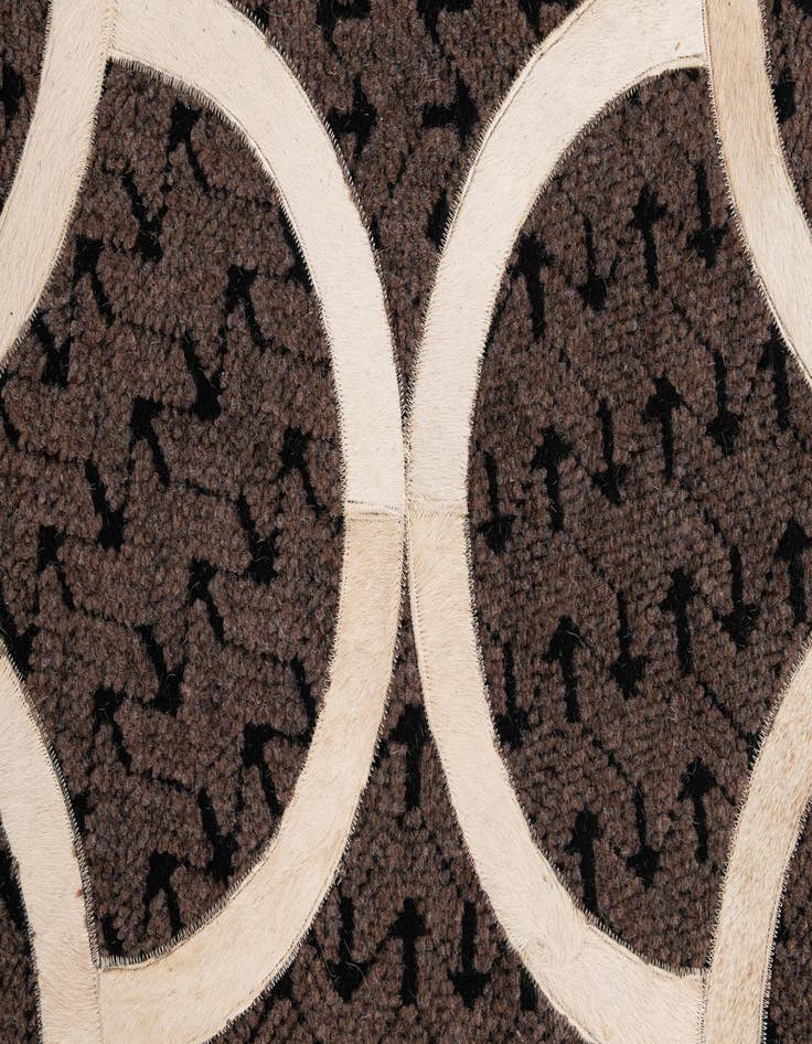 Detail image of  5' x 8' Cowhide - Patchwork Rug