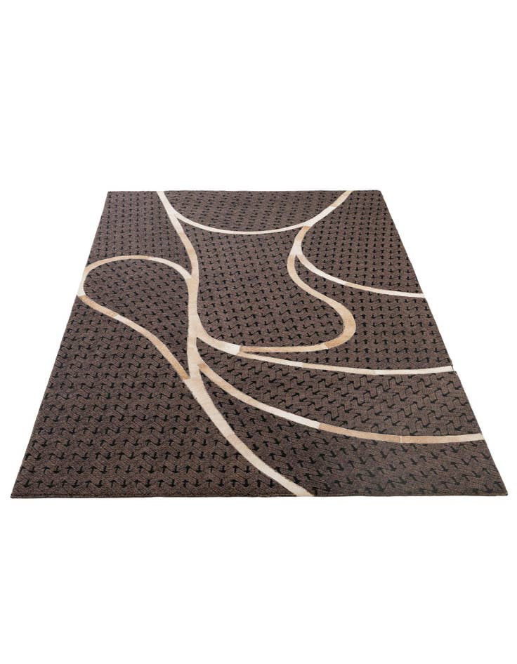 Detail image of  4' 11 x 8' Cowhide - Patchwork Rug