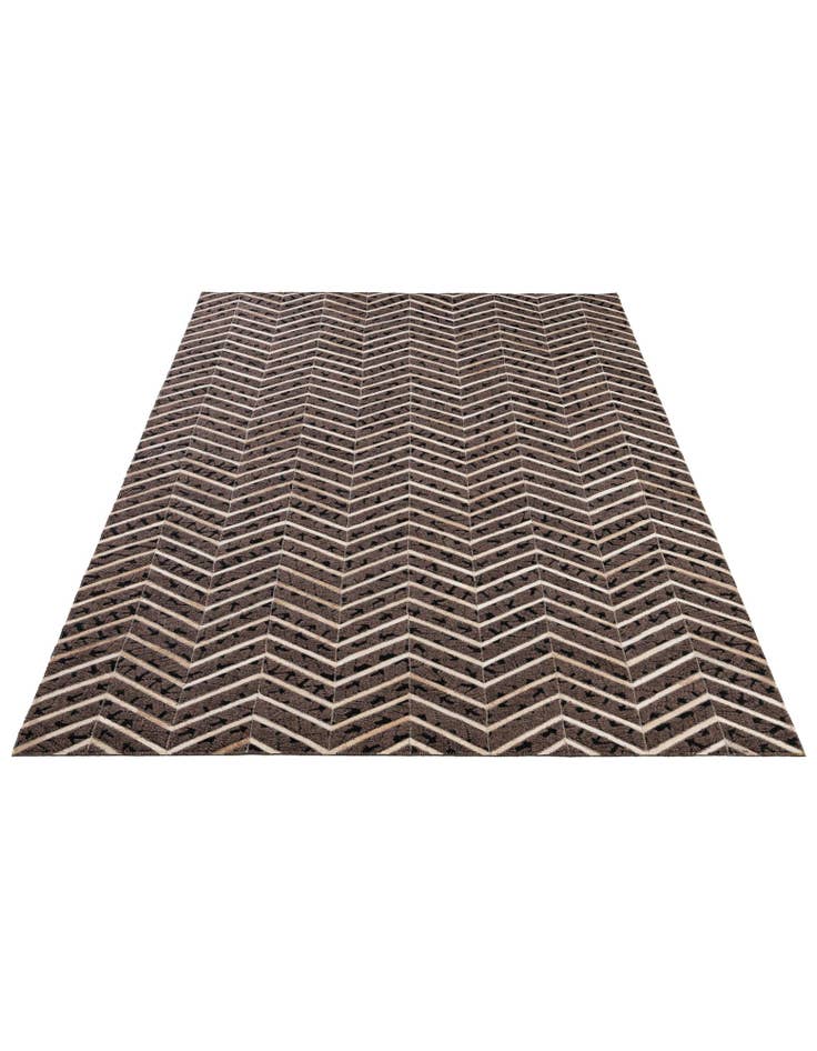 Detail image of  5' x 7' 11 Cowhide - Patchwork Rug