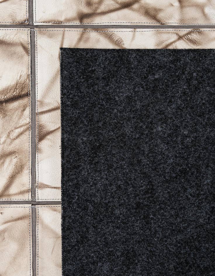 Detail image of  4' 11 x 7' 11 Cowhide - Patchwork Rug