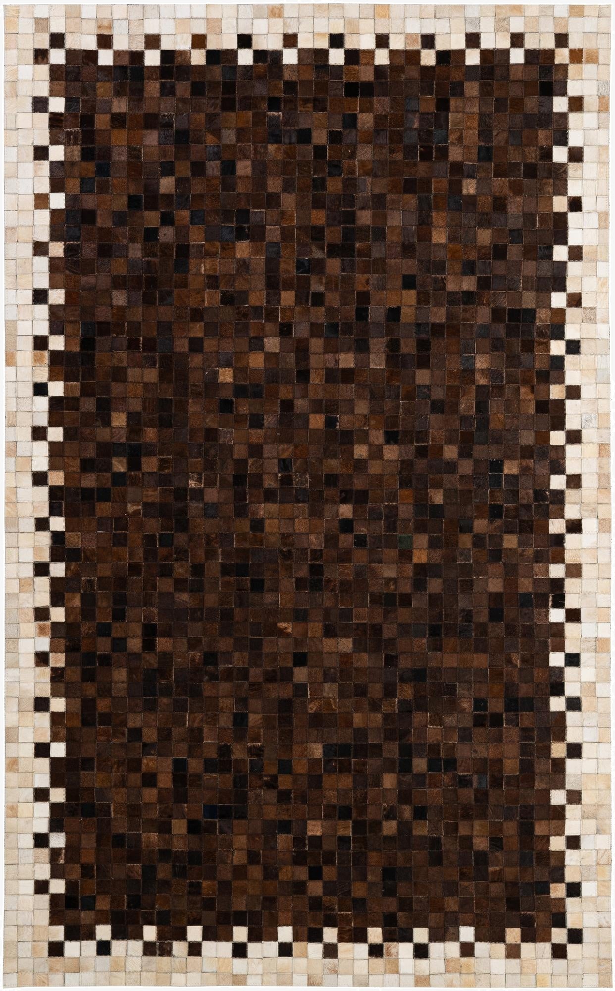  5' 1 x 8' 1 Cowhide - Patchwork Rug