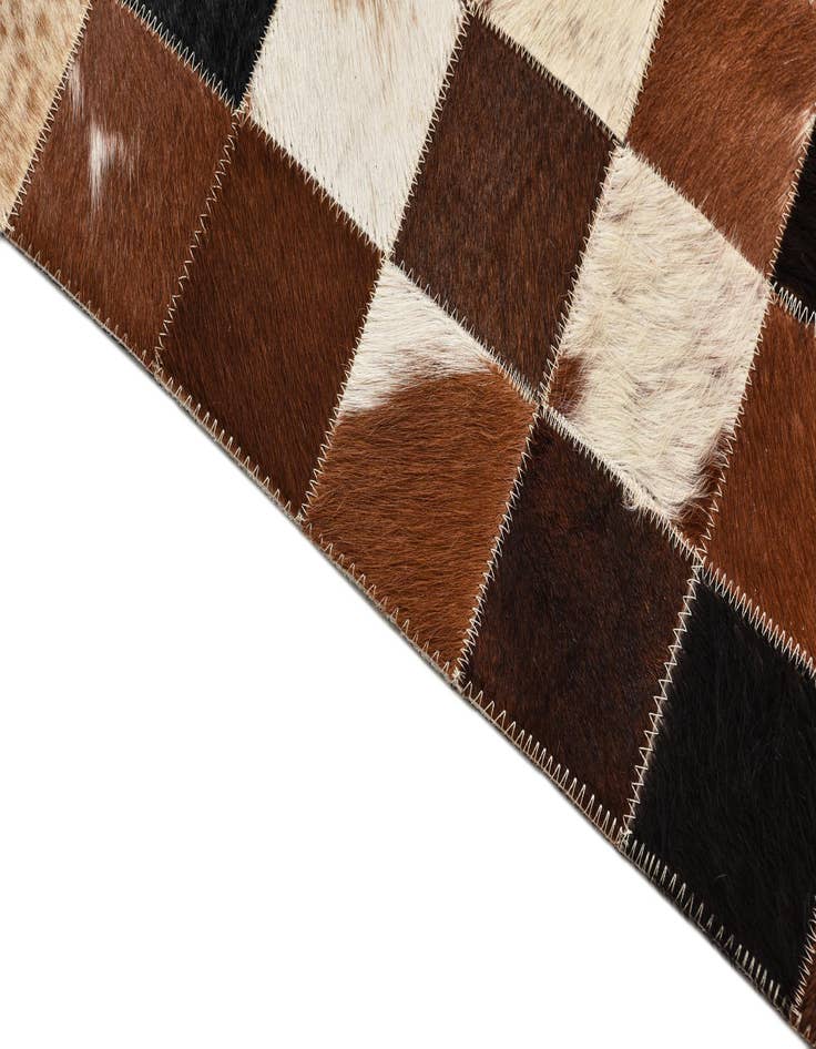 Detail image of  5' x 8' Cowhide Leather Rug