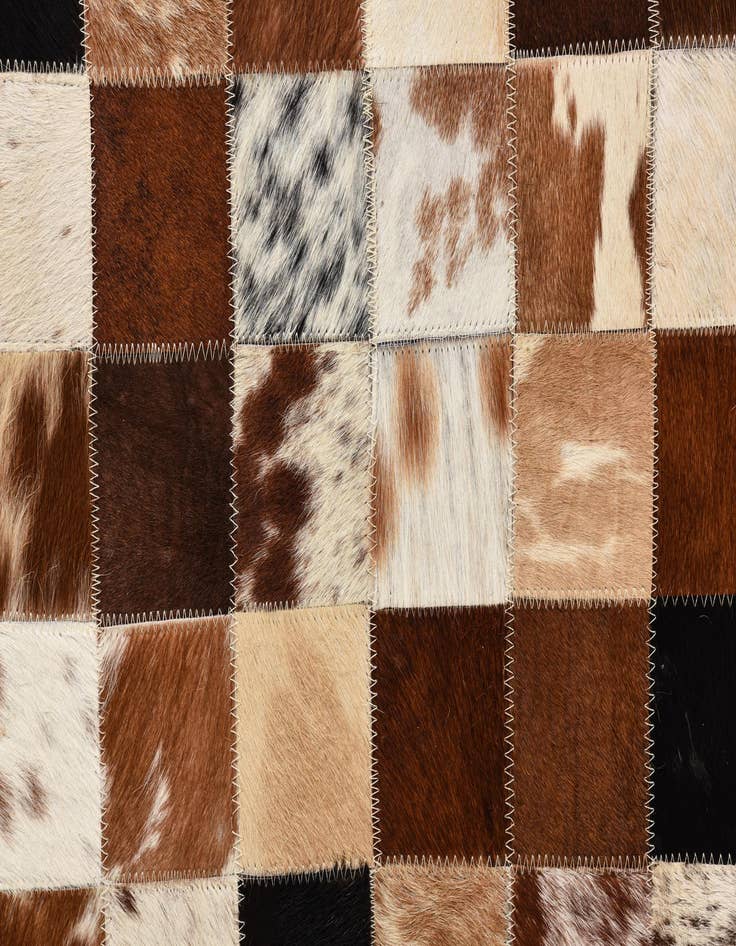 Detail image of  5' x 8' Cowhide Leather Rug