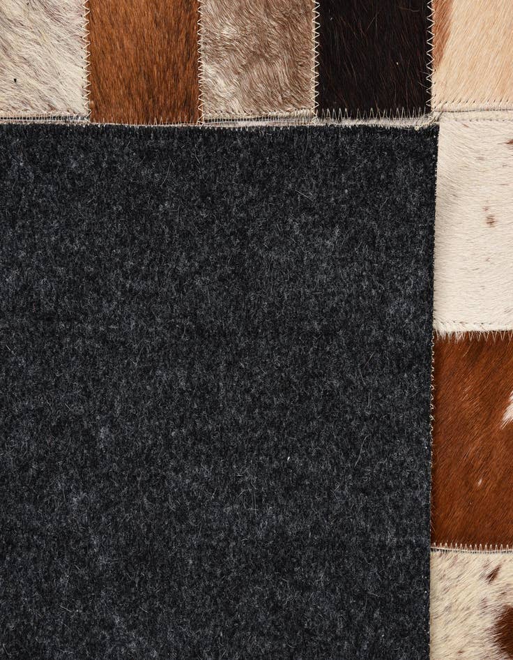 Detail image of  5' x 8' Cowhide Leather Rug