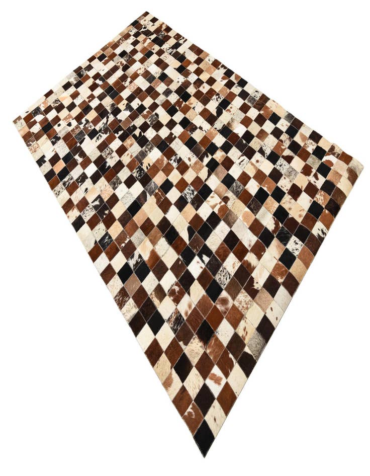 Detail image of  5' x 8' Cowhide Leather Rug