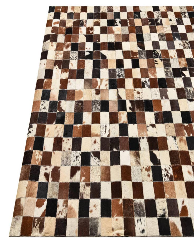 Detail image of  5' x 8' Cowhide Leather Rug