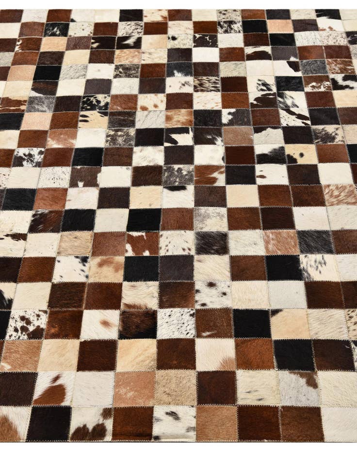 Detail image of  5' x 8' Cowhide Leather Rug