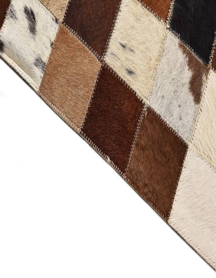 Detail image of  5' x 8' Cowhide Leather Rug