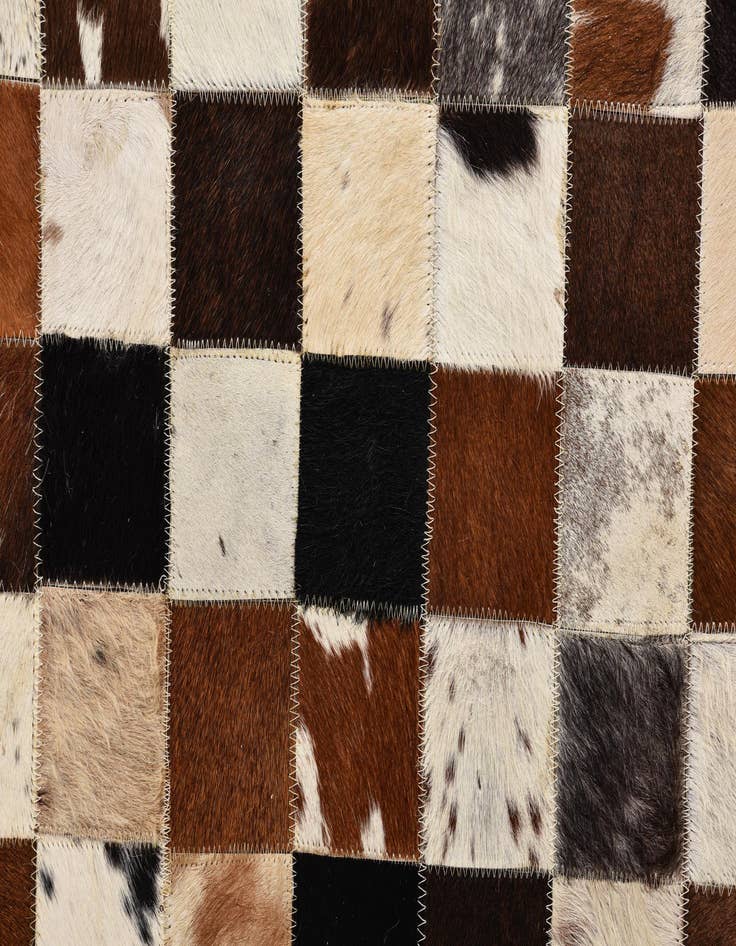 Detail image of  5' x 8' Cowhide Leather Rug