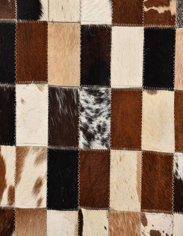Detail image of  5' x 8' Cowhide Leather Rug