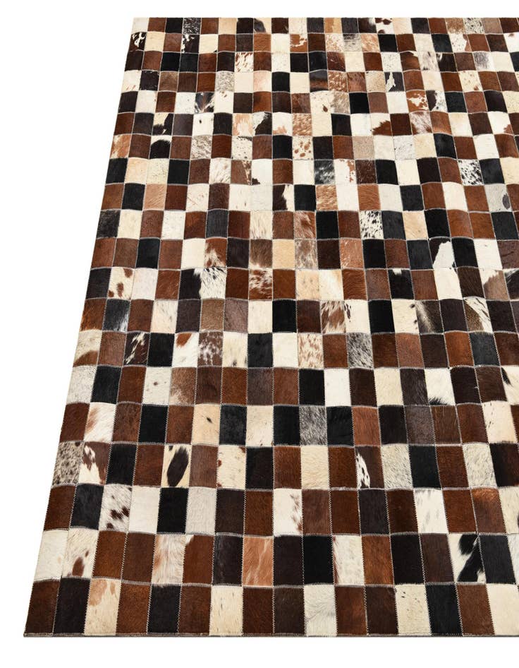 Detail image of  5' x 8' Cowhide Leather Rug