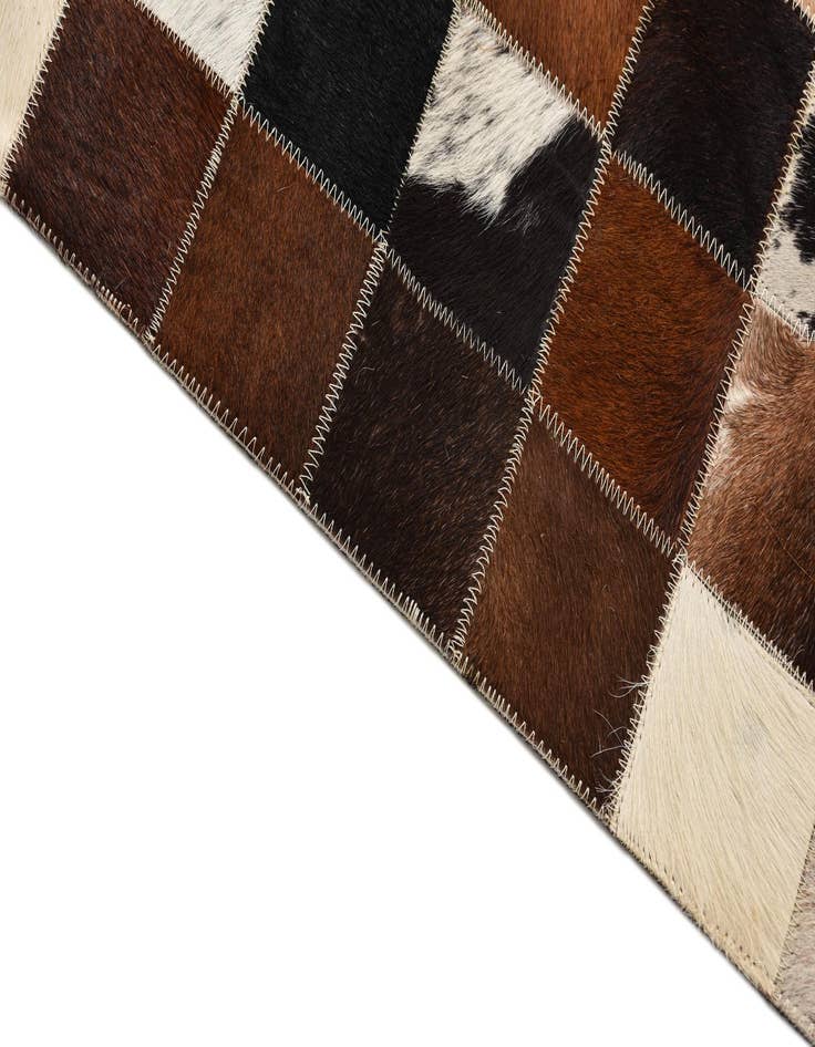 Detail image of  5' x 8' Cowhide Leather Rug
