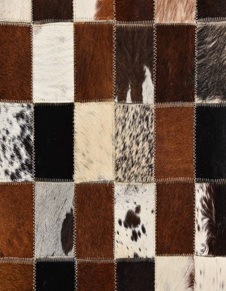Detail image of  5' x 8' Cowhide Leather Rug