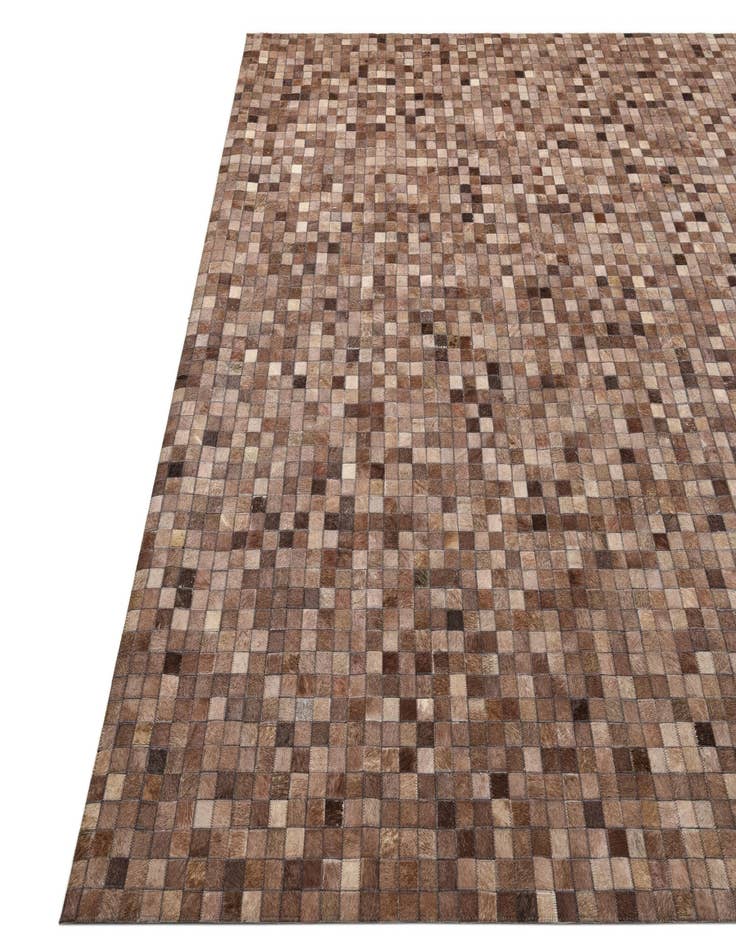 Detail image of  8' x 9' 9 Cowhide Leather Rug