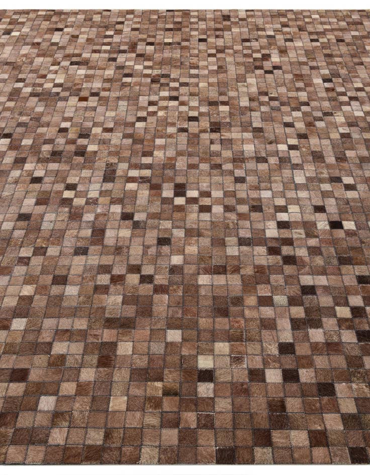 Detail image of  8' x 9' 9 Cowhide Leather Rug