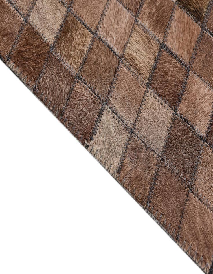 Detail image of  8' x 9' 9 Cowhide Leather Rug