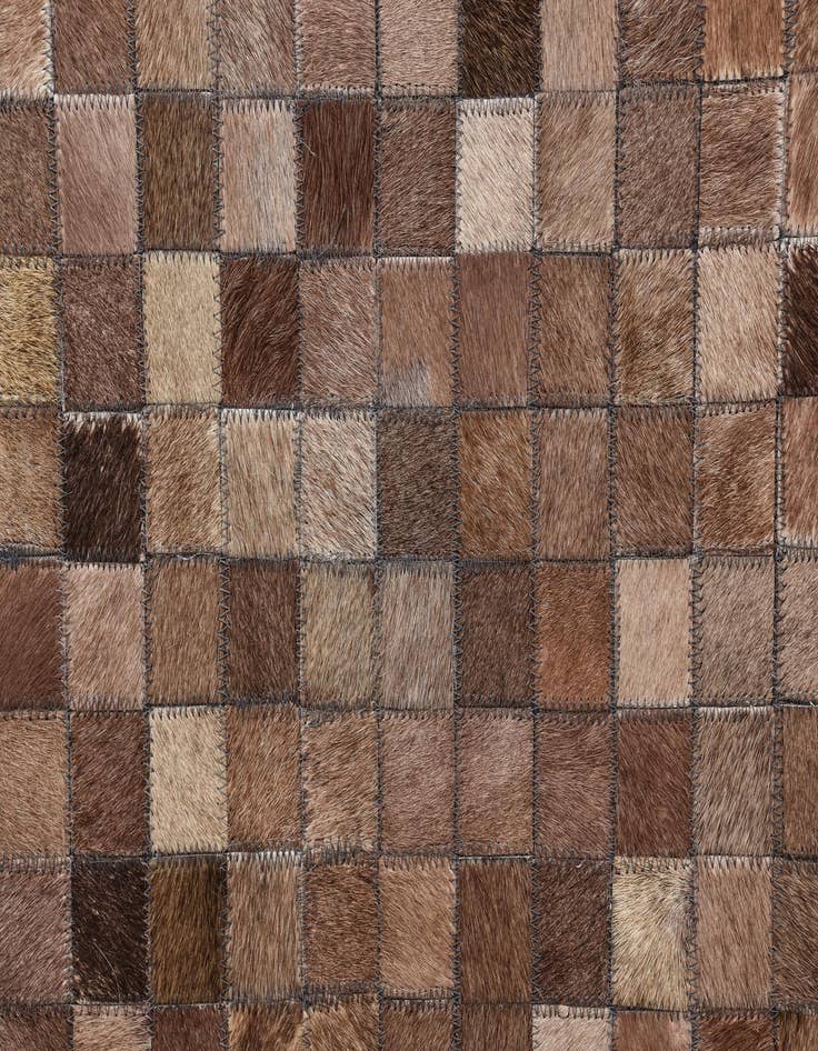 Detail image of  8' x 9' 9 Cowhide Leather Rug