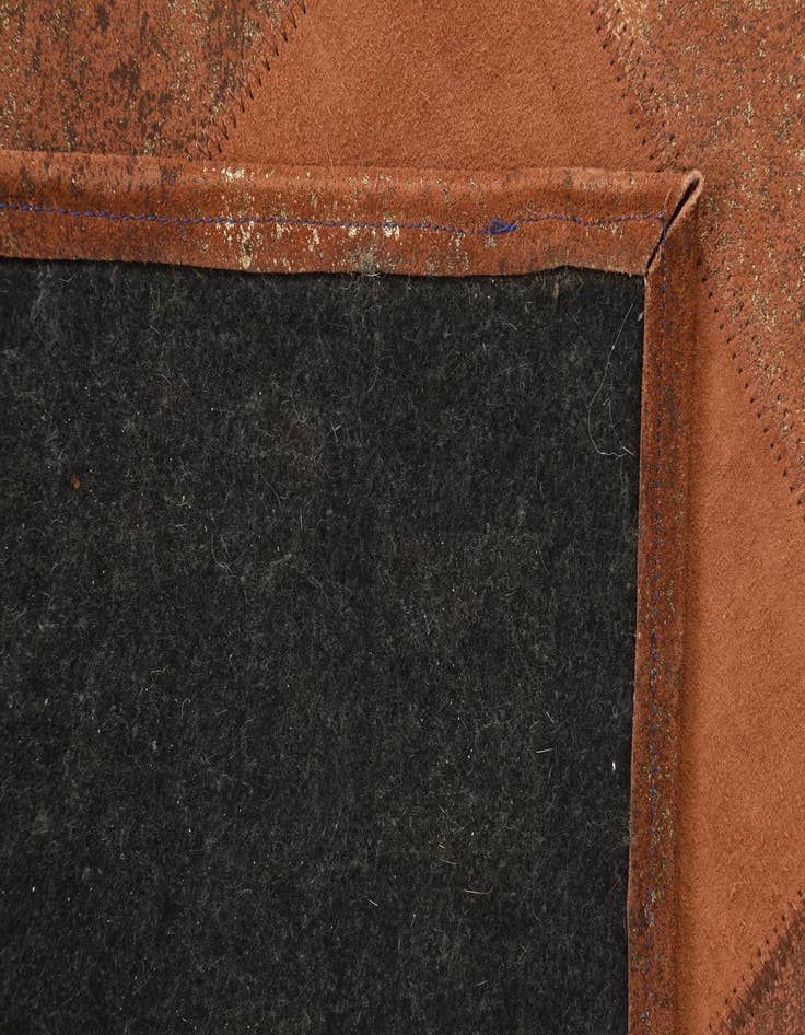 Detail image of  2' 1 x 3' 1 Cowhide Leather Rug