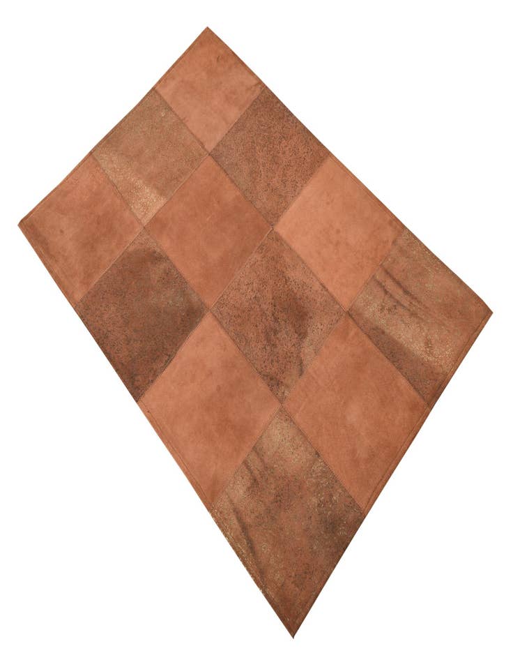 Detail image of  2' 1 x 3' 1 Cowhide Leather Rug
