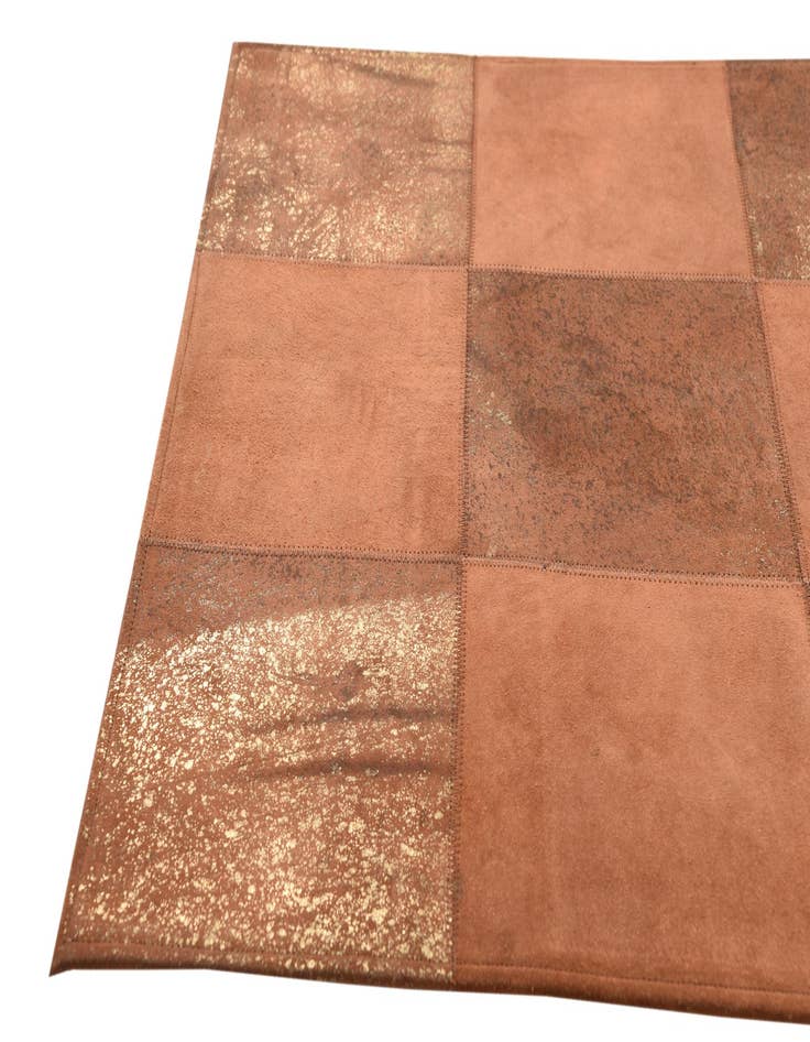 Detail image of  2' 1 x 3' 1 Cowhide Leather Rug