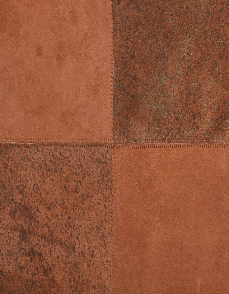 Detail image of  2' 1 x 3' 1 Cowhide Leather Rug