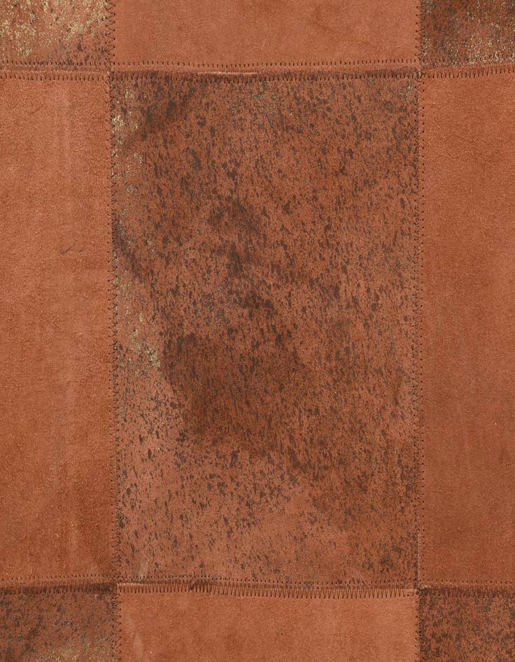 Detail image of  2' 1 x 3' 1 Cowhide Leather Rug