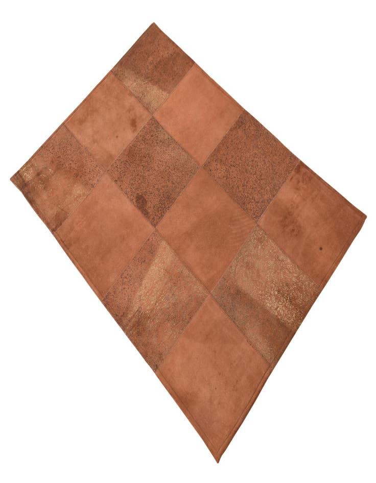 Detail image of  2' 1 x 3' 1 Cowhide Leather Rug