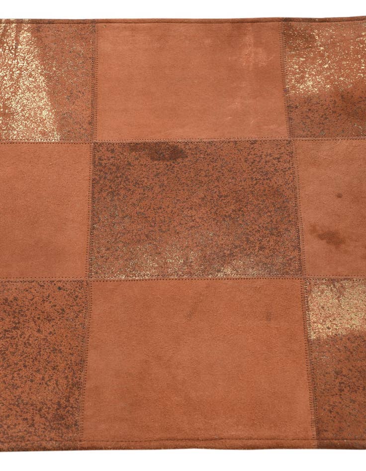 Detail image of  2' 1 x 3' 1 Cowhide Leather Rug