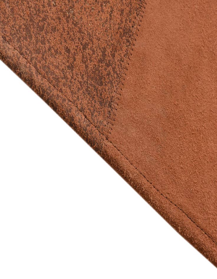Detail image of  2' 1 x 3' 1 Cowhide Leather Rug