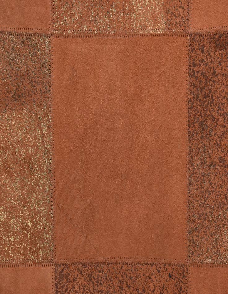 Detail image of  2' 1 x 3' 1 Cowhide Leather Rug