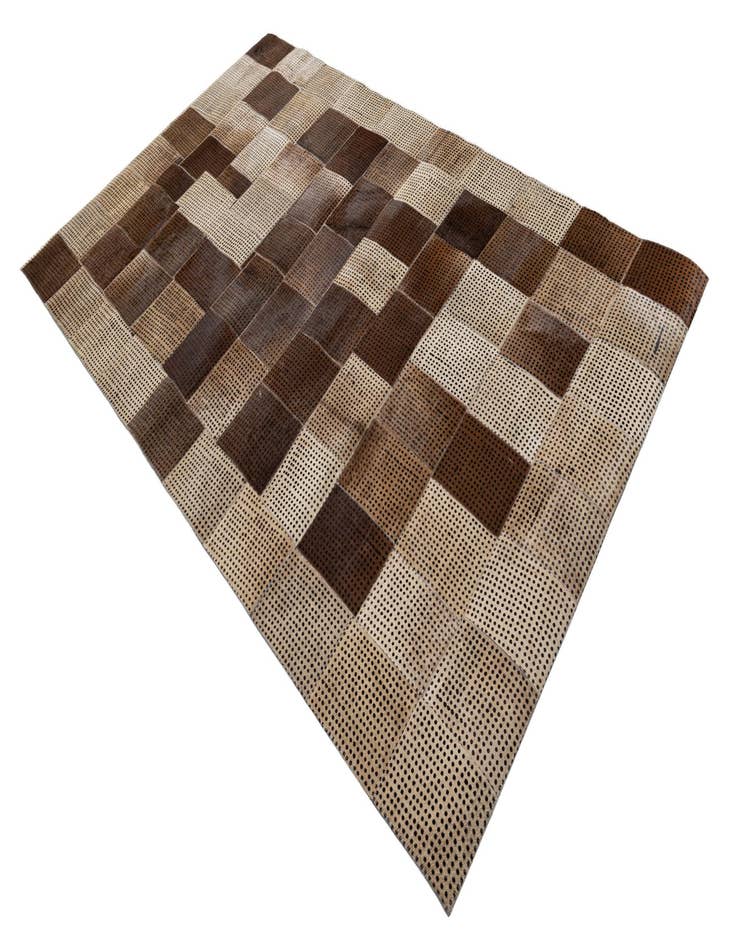 Detail image of  5' x 8' 1 Cowhide Leather Rug