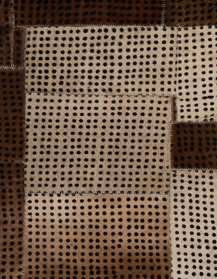 Detail image of  5' x 8' 1 Cowhide Leather Rug